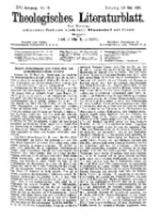 Theologisches Literaturblatt, 10. Mai 1895, Nr 19.