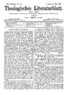 Theologisches Literaturblatt, 17. Mai 1895, Nr 20.