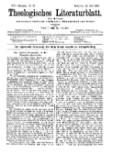 Theologisches Literaturblatt, 21. Juni 1895, Nr 25.