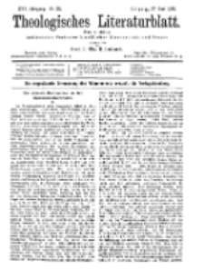 Theologisches Literaturblatt, 27. Juni 1895, Nr 26.