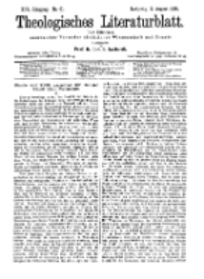 Theologisches Literaturblatt, 2. August 1895, Nr 31.