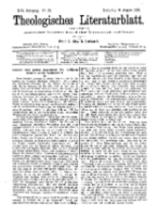 Theologisches Literaturblatt, 9. August 1895, Nr 32.