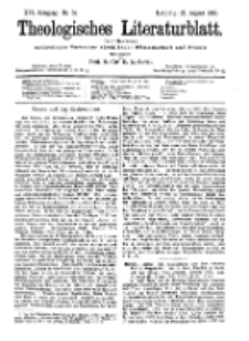 Theologisches Literaturblatt, 23. August 1895, Nr 34.
