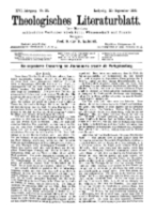 Theologisches Literaturblatt, 20. September 1895, Nr 38.