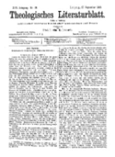 Theologisches Literaturblatt, 27. September 1895, Nr 39.