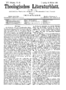 Theologisches Literaturblatt, 20. Oktober 1895, Nr 43.