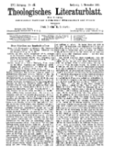 Theologisches Literaturblatt, 1. November 1895, Nr 44.