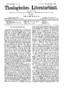 Theologisches Literaturblatt, 29. November 1895, Nr 48.