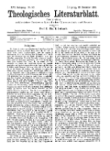 Theologisches Literaturblatt, 13. Dezember 1895, Nr 50.