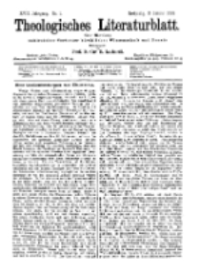 Theologisches Literaturblatt, 3. Januar 1896, Nr 1.