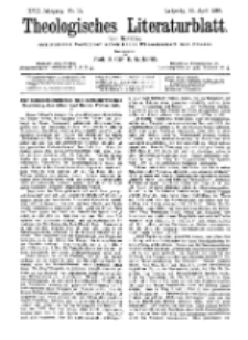 Theologisches Literaturblatt, 10. April 1896, Nr 15.