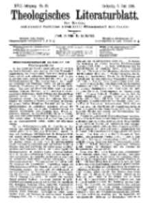 Theologisches Literaturblatt, 5. Juni 1896, Nr 23.