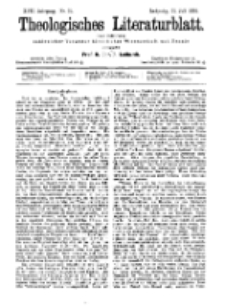 Theologisches Literaturblatt, 31. Juli 1896, Nr 31.