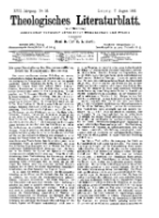 Theologisches Literaturblatt, 7. August 1896, Nr 32.