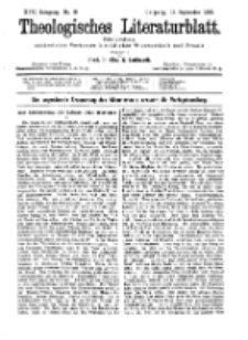 Theologisches Literaturblatt, 18. September 1896, Nr 38.
