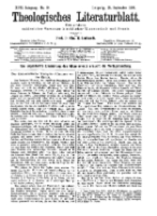 Theologisches Literaturblatt, 25. September 1896, Nr 39.