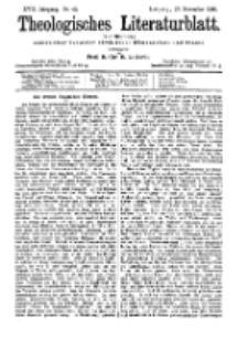 Theologisches Literaturblatt, 27. November 1896, Nr 48.
