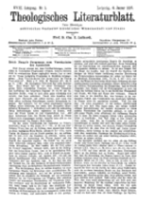 Theologisches Literaturblatt, 8. Januar 1897, Nr 1.