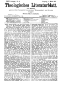 Theologisches Literaturblatt, 5. März 1897, Nr 9.