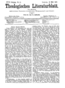 Theologisches Literaturblatt, 19. März 1897, Nr 11.