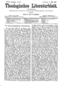 Theologisches Literaturblatt, 7. Mai 1897, Nr 18.