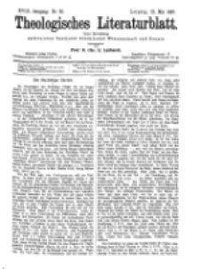 Theologisches Literaturblatt, 21. Mai 1897, Nr 20.