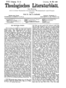 Theologisches Literaturblatt, 28. Mai 1897, Nr 21.