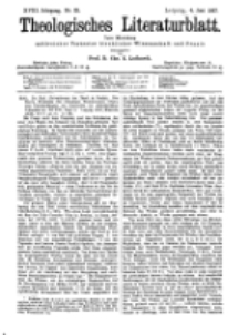 Theologisches Literaturblatt, 4. Juni 1897, Nr 22.