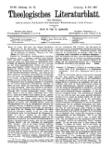 Theologisches Literaturblatt, 9. Juli 1897, Nr 27.