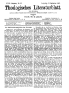 Theologisches Literaturblatt, 17. September 1897, Nr 37.