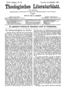 Theologisches Literaturblatt, 24. September 1897, Nr 38.