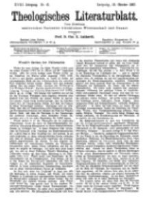 Theologisches Literaturblatt, 15. Oktober 1897, Nr 41.