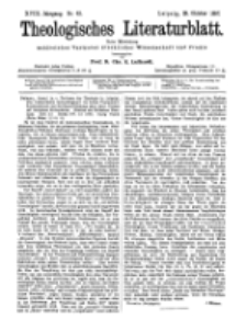 Theologisches Literaturblatt, 29. Oktober 1897, Nr 43.