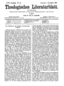 Theologisches Literaturblatt, 5. November 1897, Nr 44.