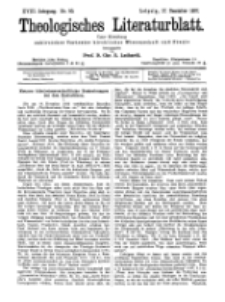 Theologisches Literaturblatt, 17. Dezember 1897, Nr 50.