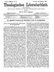 Theologisches Literaturblatt, 24. Dezember 1897, Nr 51.