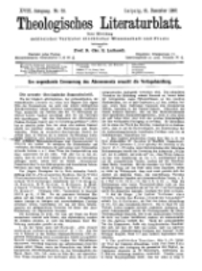 Theologisches Literaturblatt, 31. Dezember 1897, Nr 52.