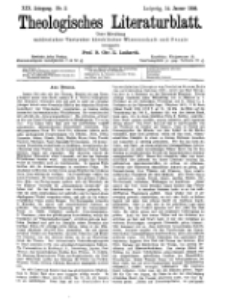 Theologisches Literaturblatt, 14. Januar 1898, Nr 2.