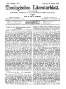 Theologisches Literaturblatt, 25. Februar 1898, Nr 8.