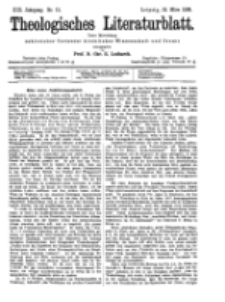 Theologisches Literaturblatt, 18. März 1898, Nr 11.
