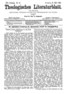 Theologisches Literaturblatt, 25. März 1898, Nr 12.