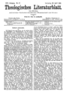 Theologisches Literaturblatt, 29. April 1898, Nr 17.