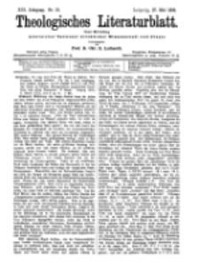 Theologisches Literaturblatt, 27. Mai 1898, Nr 21.
