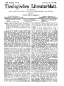 Theologisches Literaturblatt, 10. Juni 1898, Nr 23.