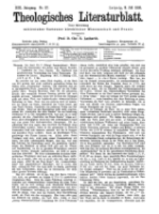 Theologisches Literaturblatt, 8. Juli 1898, Nr 27.