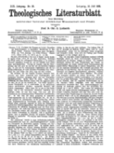 Theologisches Literaturblatt, 15. Juli 1898, Nr 28.