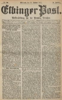Elbinger Post, Nr. 10, Mittwoch 13 Januar 1875, 2 Jh