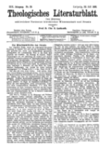Theologisches Literaturblatt, 22. Juli 1898, Nr 29.