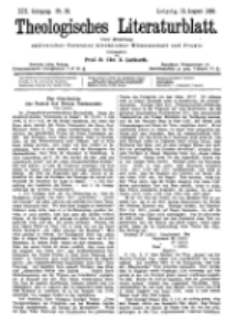 Theologisches Literaturblatt, 12. August 1898, Nr 32.