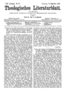 Theologisches Literaturblatt, 16. September 1898, Nr 37.
